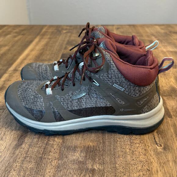 KEEN Terradora II Waterproof Mid Hiking Boots Canteen/Andorra Women’s Size 7.5 - Picture 5 of 12